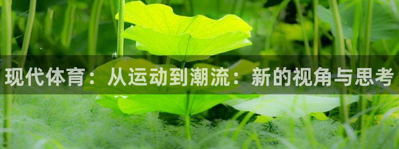 注册JJB竞技宝官方正版app：现代体育：从运动到潮流：新的