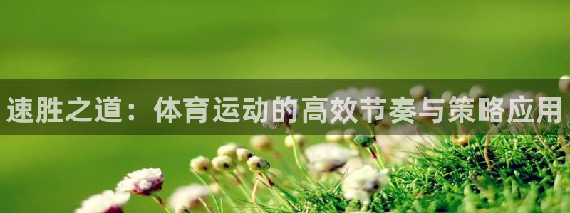 JJB竞技宝官方正版app集团官网首页：速胜之道：体